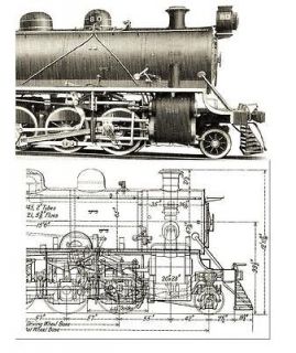 1915 American Locomotive Company catalog plans drawings
