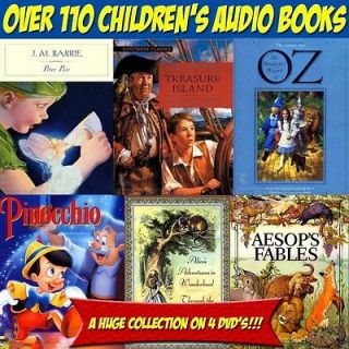   KIDS AUDIO BOOKS  4 DVD SET IPAD KINDLE   500 HOURS WORTH