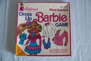Colorforms Dress Up Barbie game incomplete for parts