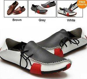 2012 Mens Casual Shoes Genuine Leather Driving Moccasins Slip On