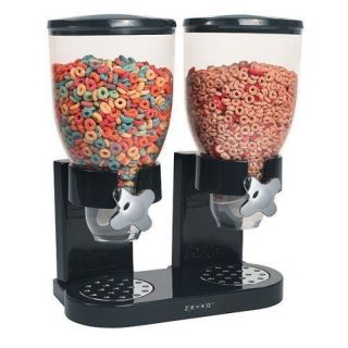 Dual Dry Food Nut Cereal Candy Dispenser Fast Ship