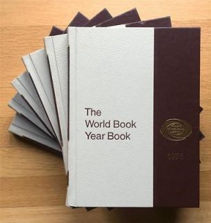   1976   1981 World Book Encyclopedia Year Book of Events Set Worldbook