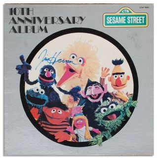 Jim Henson Muppets Signed Sesame Street Anniversary LP