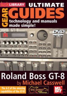 ROLAND BOSS GT 8 GUITAR EFFECT PROCESSOR *NEW* DVD
