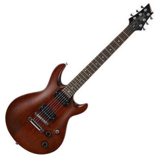 Cort M200ws Solid Body Electric Guitar (Walnut Satin) w/ Mahogany Body