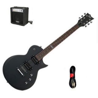 ESP EC 50BLKS Electric Guitar, Guitar Amp, and Cable Set