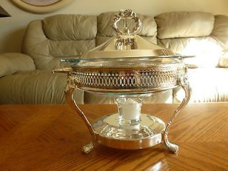 INTERNATIONAL SILVER CO SILVER PLATED FOOD WARMER/CHAFING DISH 2QT 