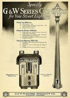  Electric Specialty Chicago Street Lighting Operator Utility Pole