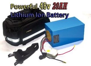 48V 20AH Lithium Ion Battery for Electric Bike Conversion kit
