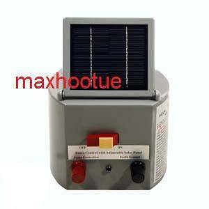 NEW! SOLAR POWERED ELECTRIC FENCE CHARGER HORSE CATTLE
