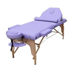 Purple 77 L 30 W 4 Pad Reiki Portable Massage Table