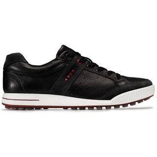 Mens Ecco Golf Street Golf Shoes Moonless Black Chili Red *New In Box 
