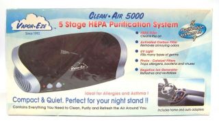 Vapor Eze Clean Air 5000 5 Stage HEPA Air Purification System UV Ion 
