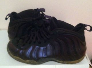 Nike Air Foamposite Eggplant Sz 9 Authentic Pearl Bred Army Anthracite 
