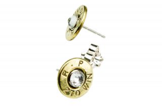   Bullet Stud Earrings Sterling Silver Classy Dainty Elegant Trendy