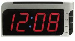 Elgin Electric Large Digital Dual Alarm Clock, Time Automatically Sets 