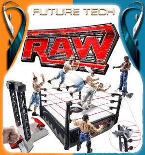   WWE Launching Entrance Ring Arena & Launcher Flexforce RAW Play Set