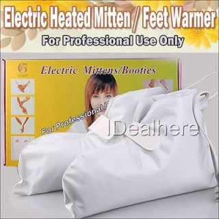 Set of Professional Electric Heated Mitten Feet Warmer for Pedicure 