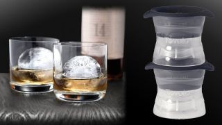 NEW TOVOLO SPHERE ICE MOLDS ~ SET OF 2 ~ ELEGANT NEW CUBE FOR CLASSIC 