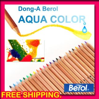   Aqua Colour Water Soluble Art Drawing Pencil 12 / 24 / 36 Colors Set