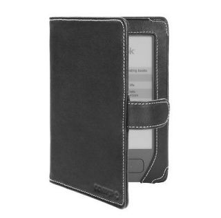 PocketBook Basic 611 eReader Black Faux (PU) Leather Book Style Cover 