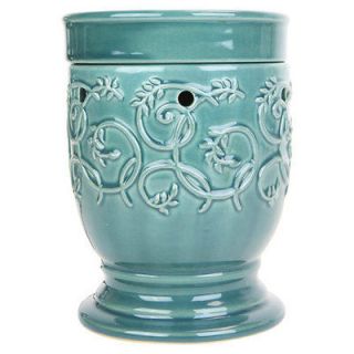 ELECTRIC TART WARMER / MELTER TALL TEAL IVY, use with Mia Bella 