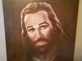 1966 JESUS ALWAYS LOOKING AT YOU by WARNER SALLMAN Litho not framed