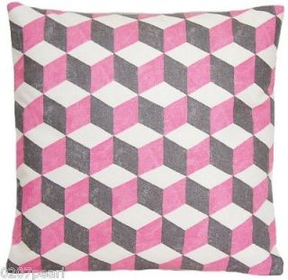 Cushion Pillow Cover Osborne&Little Fabric Balyan Pink Grey Armchair 
