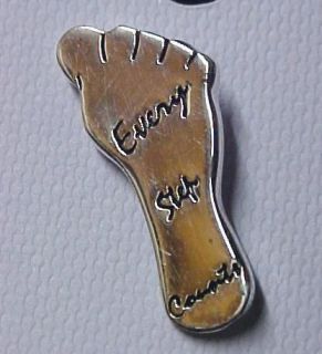Every Step Counts Relay for Life Foot Lapel Pin Tac NIB