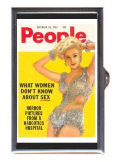   MENS PULP MAGAZINE PIN UP Coin, Guitar Pick or Pill Box MADE IN USA