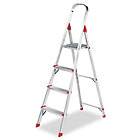   Ladder #566 Four Foot Folding Aluminum Euro Platform Ladder, Red