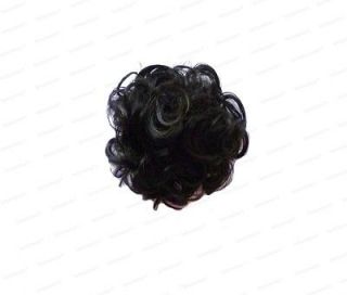 Curly Cute Bun Hairpiece Extension Wavy Hair piece Chignon #69 