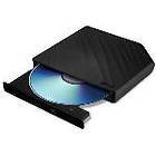   Black USB2.0 8X Slim External DVDRW / DVD Rewriter with Software