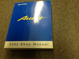 2002 HYUNDAI ACCENT Service Repair Shop Manual OEM HUGE FACTORY 02 