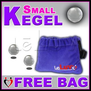Kegel Ben Wa Balls SMALL 0.6 oz Vaginal Excercises Pyrex FREE LeLuv 