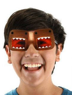 Brown Domo Glasses Adult Costume Accessory NEW