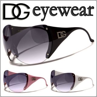 DG Eyewear Womens Oversized Sunglasses Fashion Stylish Shades Black 