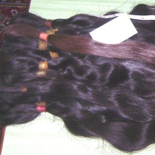   Natural Darkest Brown Human Hair Ponytails, Virgin Hair European