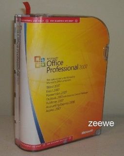   Office Professional 2007 Edition for 2 PCs Retail Box NEW FULL MS PRO