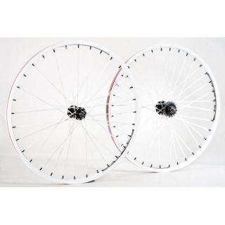 24 inch white sinz racing pro lite wheel set splw 02w bmx bike part