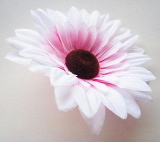 White Sun flower Artificial Silk Flower Heads 3.5 for Home Wedding 