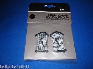 Nike Baller Finger sleeves bands protectors supports L Large new white