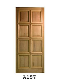   WOOD DOORS   FRONT HOME DOOR       8 PANEL MODERN       EXTERIOR A 157
