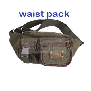 New Men Durable Canvas Fanny Waist Pack Bag Travel Bag BL G