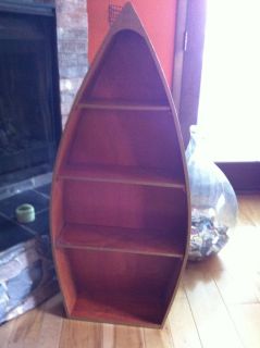   Canoe/Row Boat Bookcase Display Shelf Four Feet Tall Home Decor