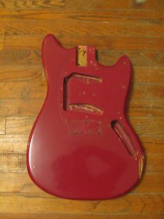 1965 1966 1967 Fender Musicmaster Duo Sonic Guitar Body Dakota Red