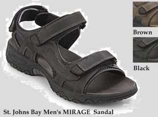 St. Johns Bay Mens 016 6027 MIRAGE Brown sandals 13 NEW