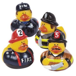 Fireman Duckies fire fighter Rescue birthday christmas decorations 