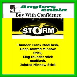 Storm Lures, Minnow Stick, Deep Jointed, Thunder Stick, Thunder Crank