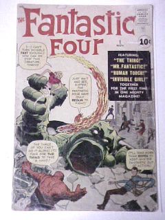   Four #1 Good 1961 Marvel Comics Jack Kirby Stan Lee Thing Human Torch